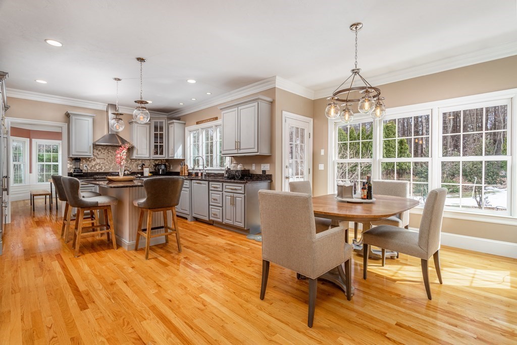 298 Harvard Road Bolton, MA 01740 - Photo 8 of 42 a view of a dining room with furniture window and wooden floor