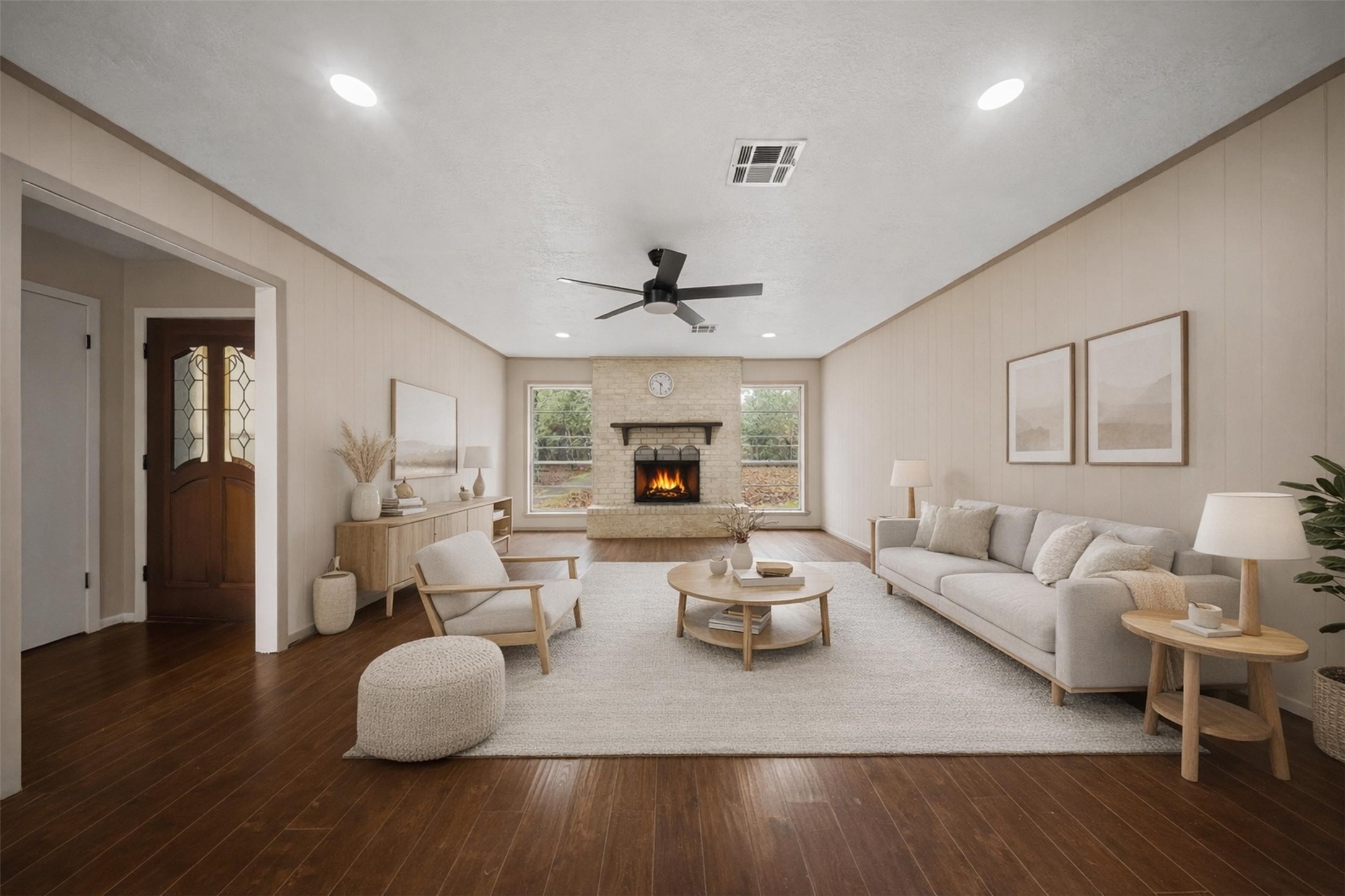 401 Turner Cemetery Road Livingston, TX 77351 - Photo 33 of 34 a living room with furniture and a wooden floor
