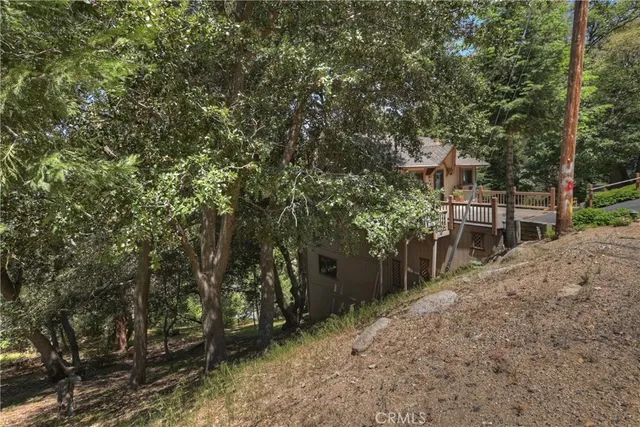 a view of balcony with a garden