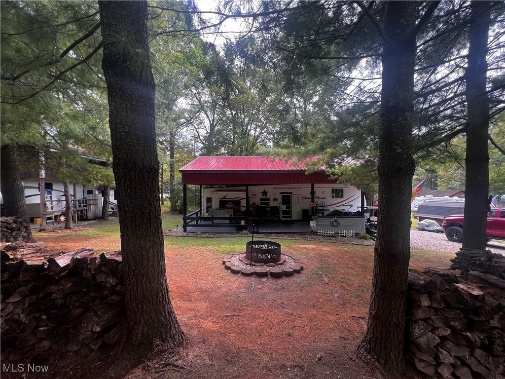 0 Broadhead Road, Unit 179 & 180 Kimbolton, OH 43749 - Photo 3 of 15 View of yard featuring a fire pit