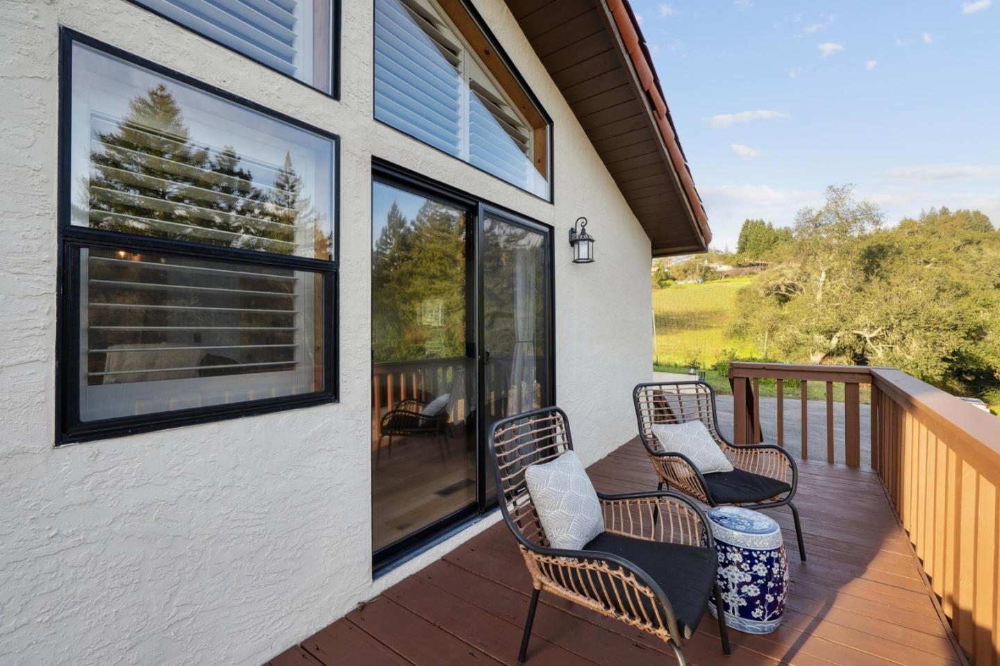600 Ridge Top Road Los Gatos, CA 95033 - Photo 37 of 81 a view of a balcony with furniture