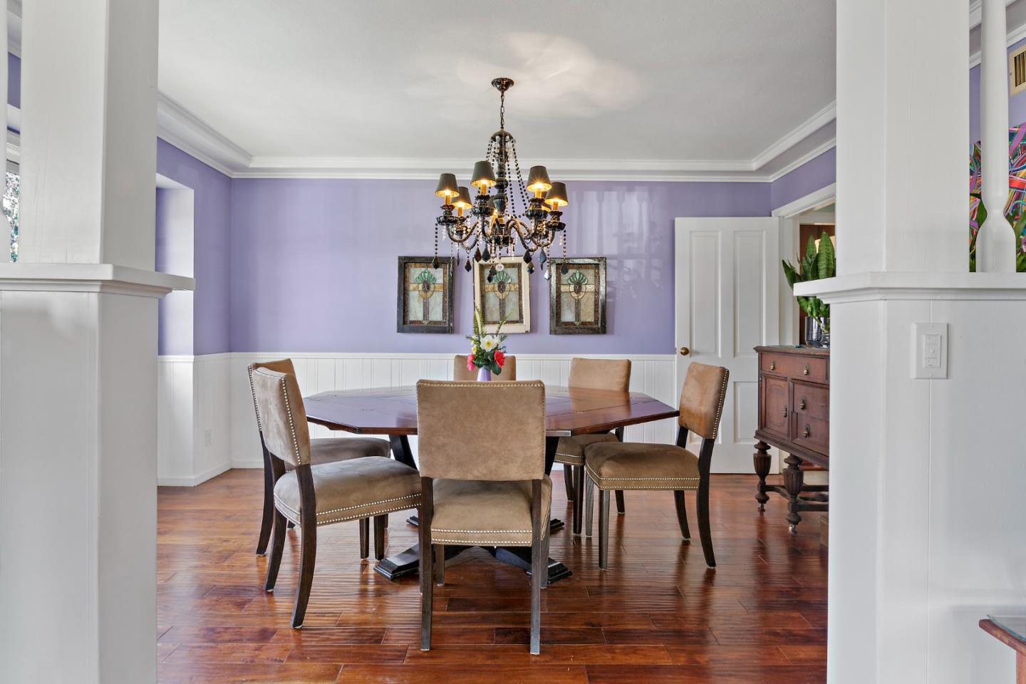 4853 Proctor Road Castro Valley, CA 94546 - Photo 10 of 43 a view of a dining room with furniture window and wooden floor