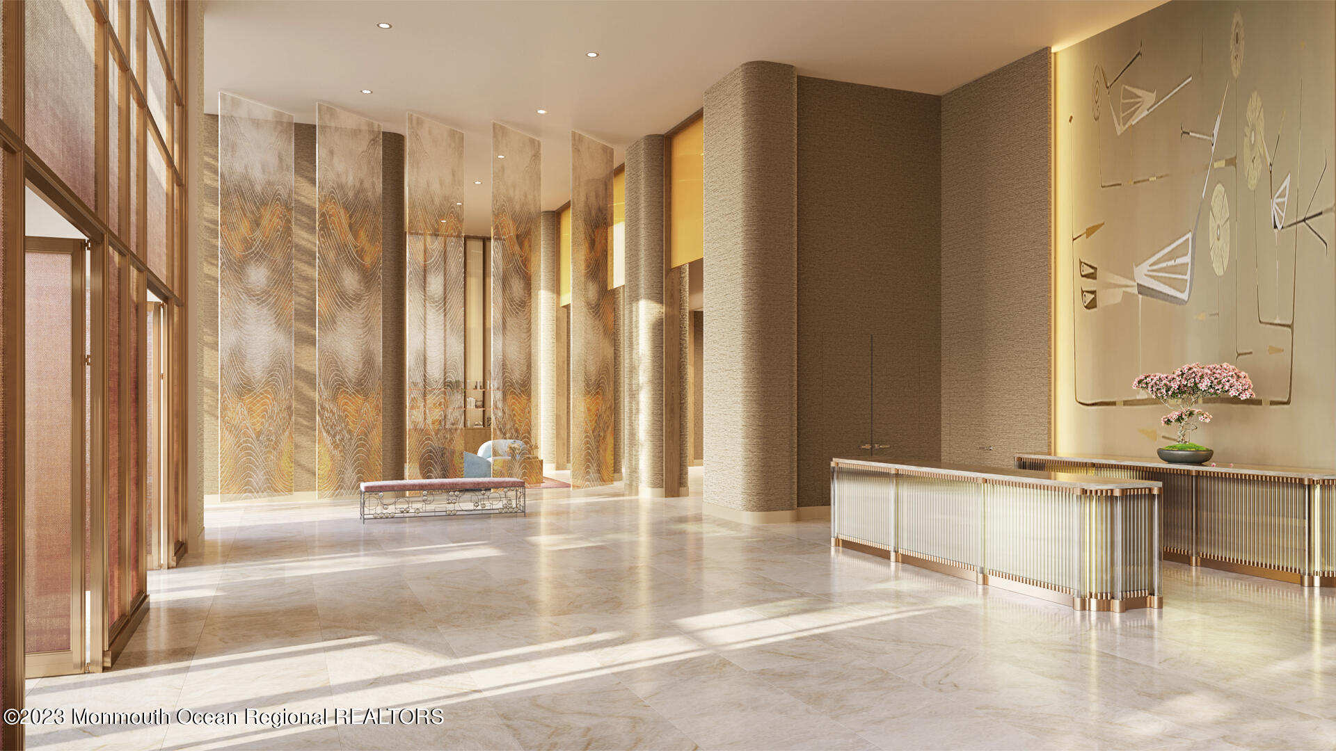 392 Ocean Avenue, Unit 1604 Long Branch, NJ 07740 - Photo 10 of 17 a view of a living room and entry way