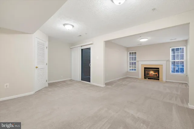 a view of a building with a patio