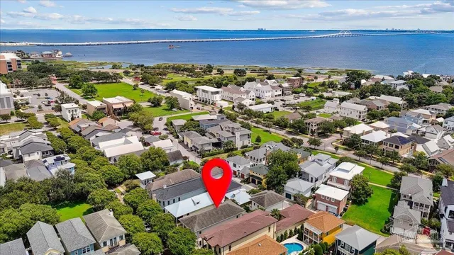 an aerial view of a tennis court