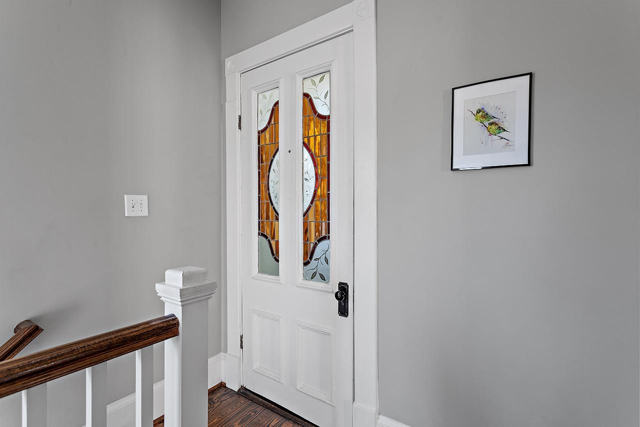 424 East Jones Street Raleigh, NC 27601 - Photo 19 of 27 a view of hallway with wooden floor