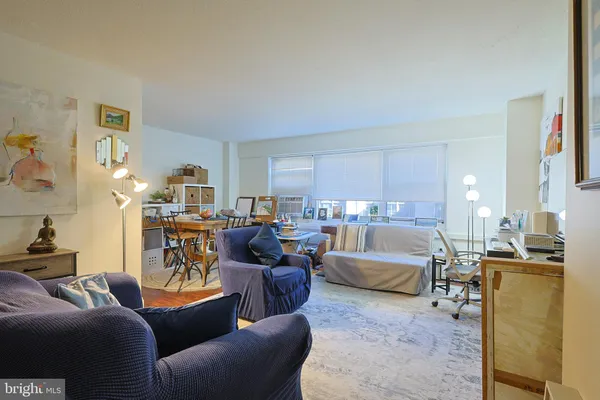 a living room with furniture and a couch