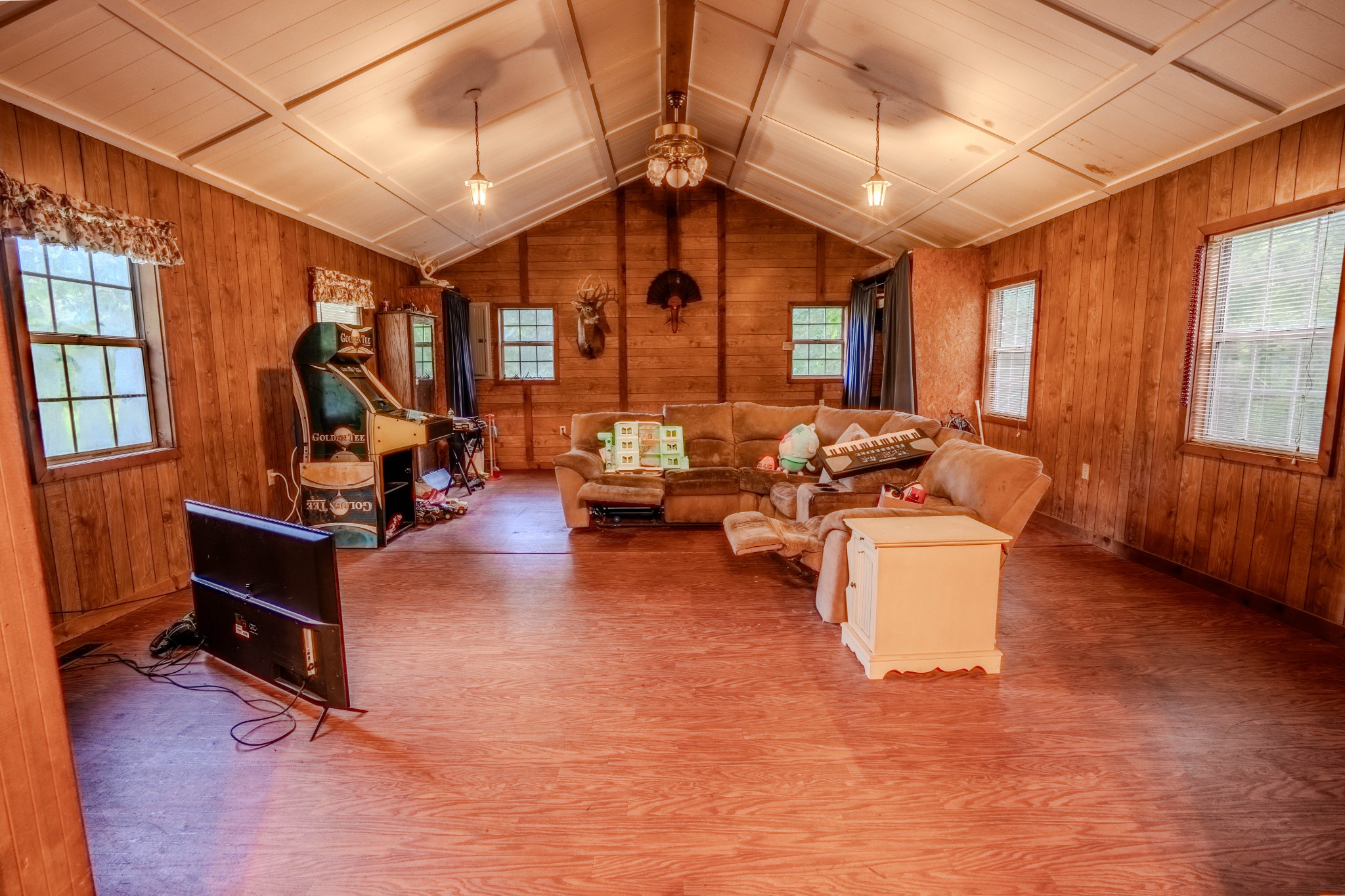 366 Ridge Road Westpoint, TN 38486 - Photo 5 of 29 a living room with fireplace furniture and a large window