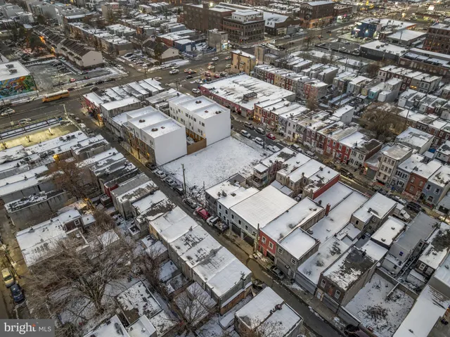 an aerial view of a city