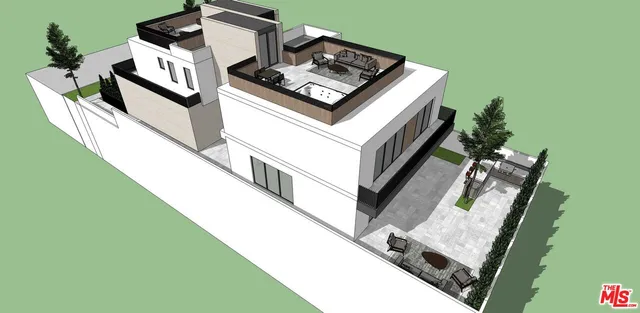 a house with trees in front of it