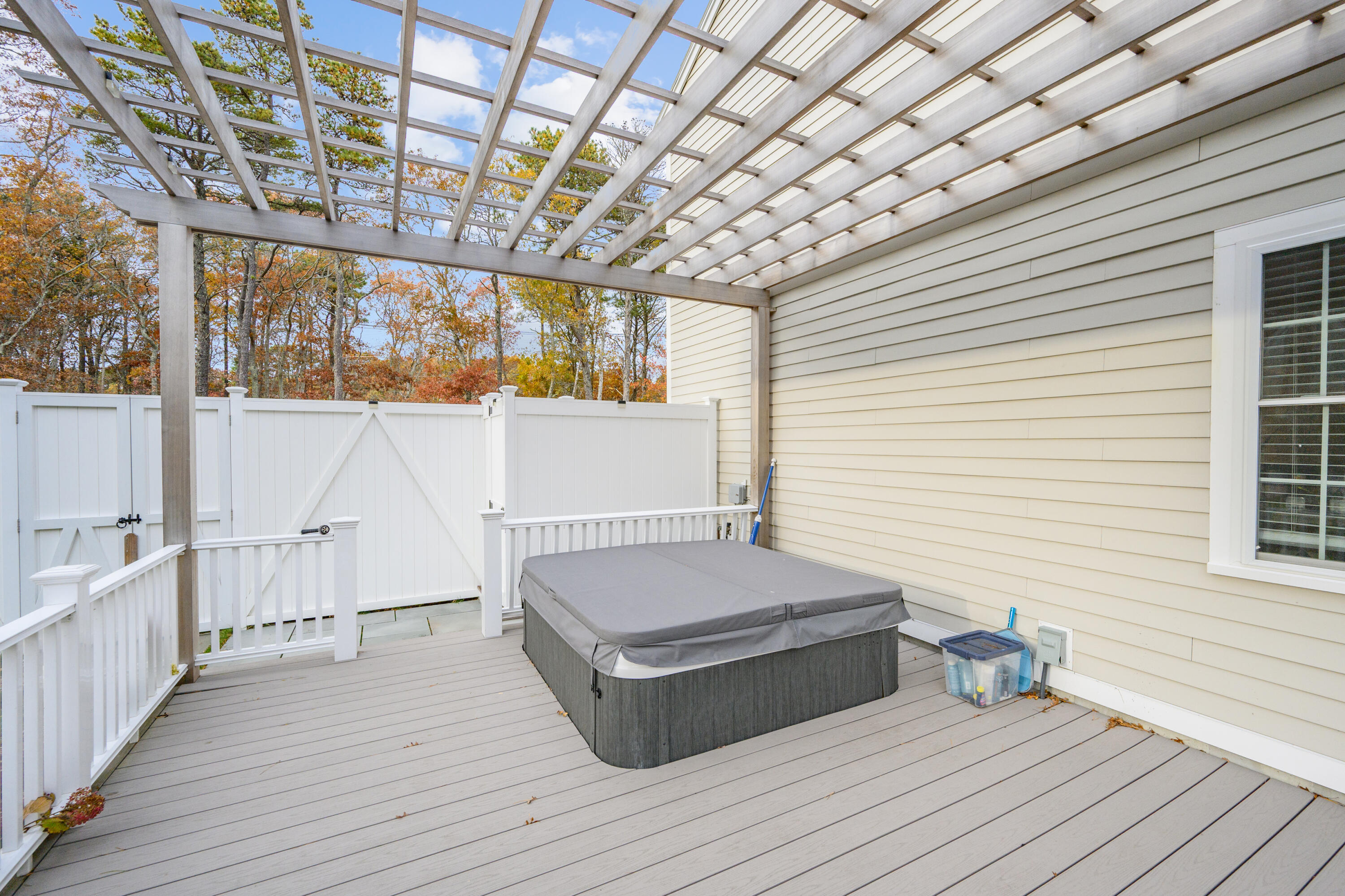 41 Dromoland Lane Barnstable, MA 02630 - Photo 19 of 30 Side Deck with Hot Tub