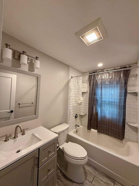 224 Faneuil Street, Unit 1 Boston, MA 02135 - Photo 12 of 19 a bathroom with a sink toilet and shower