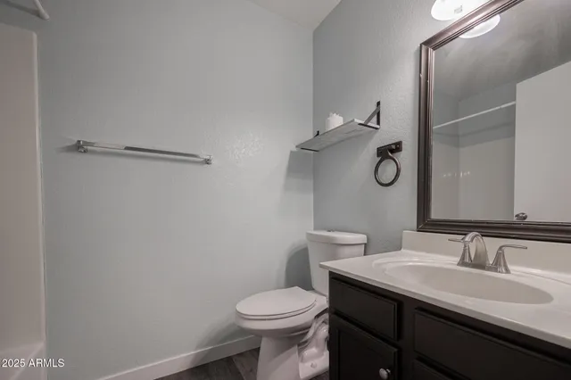 a bathroom with a sink and a toilet