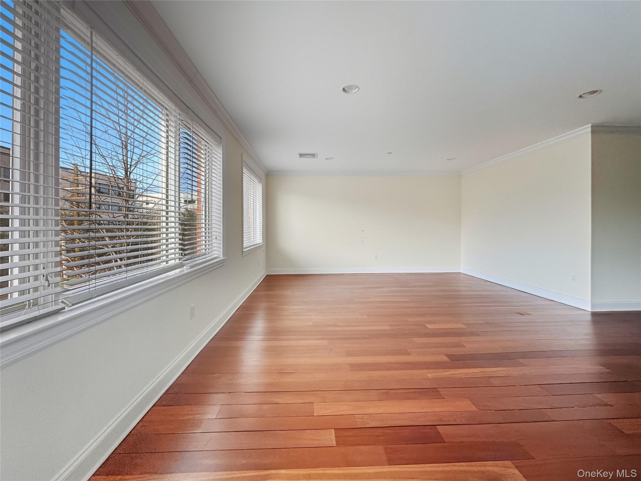 171 Great Neck Road, Unit 1C Great Neck, NY 11021 - Photo 4 of 17 a view of an empty room with wooden floor and a window