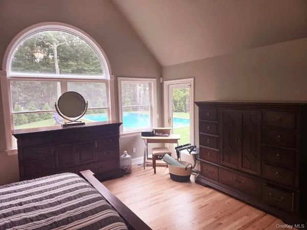 a bathroom with a shower and a toilet