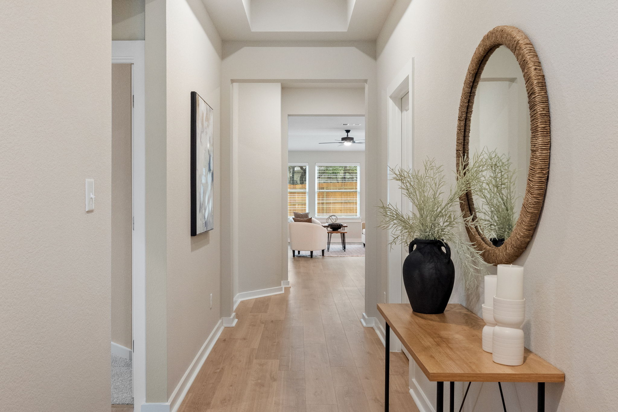 21701 Oregon Lane Leander, TX 78645 - Photo 9 of 31 a view of livingroom with furniture and wooden floor