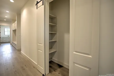 a view of closet area