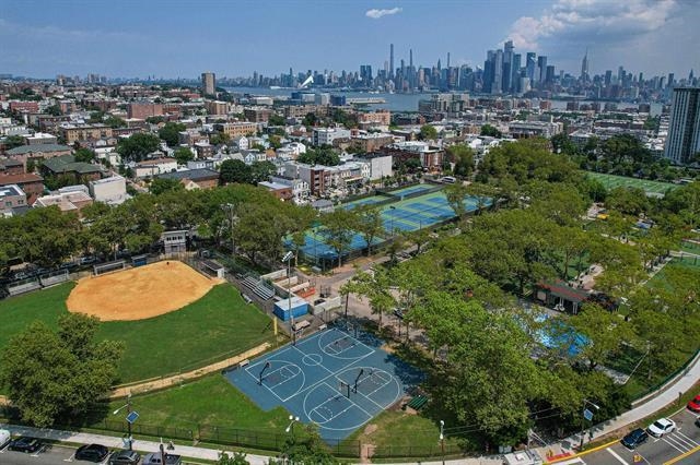 296 Paterson Plank Road Jersey City, NJ 07307 - Photo 12 of 13 an aerial view of residential houses with outdoor space and street view