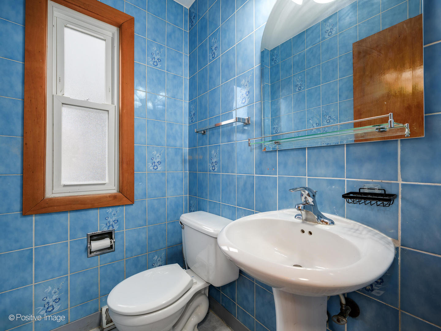 68 North Albert Street Mount Prospect, IL 60056 - Photo 7 of 15 a bathroom with a sink a toilet and mirror
