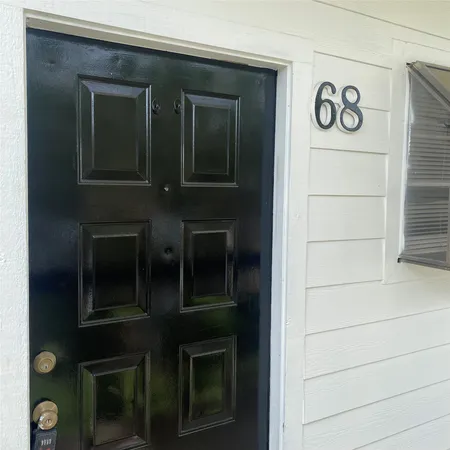 a view of front door of house