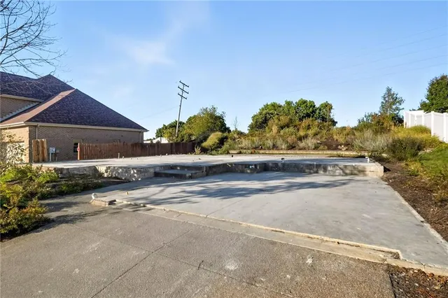 a house view with a garden space