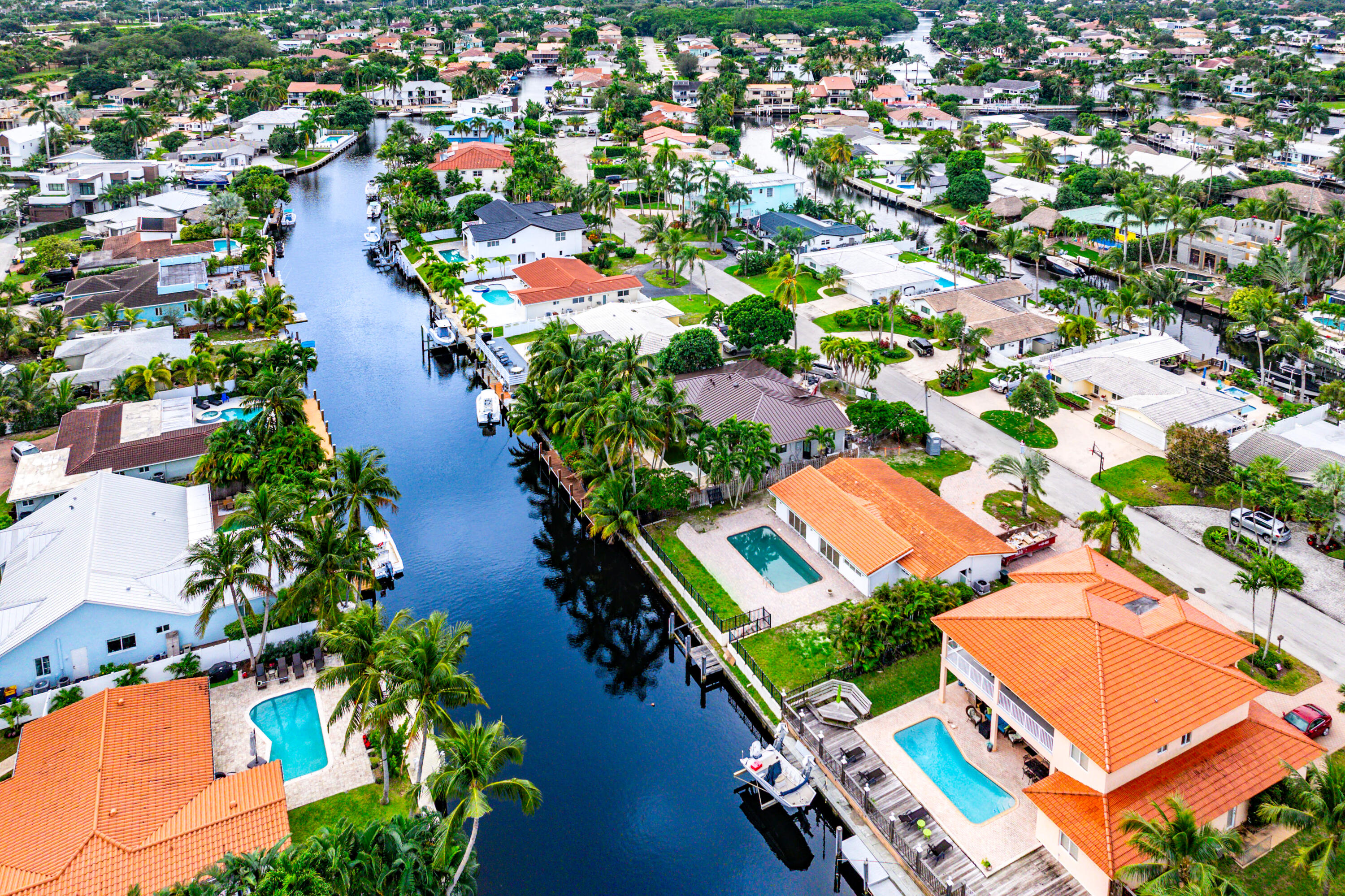 1254 Southwest 4th Court Boca Raton, FL 33432 - Photo 28 of 35 an aerial view of residential houses with outdoor space and street view