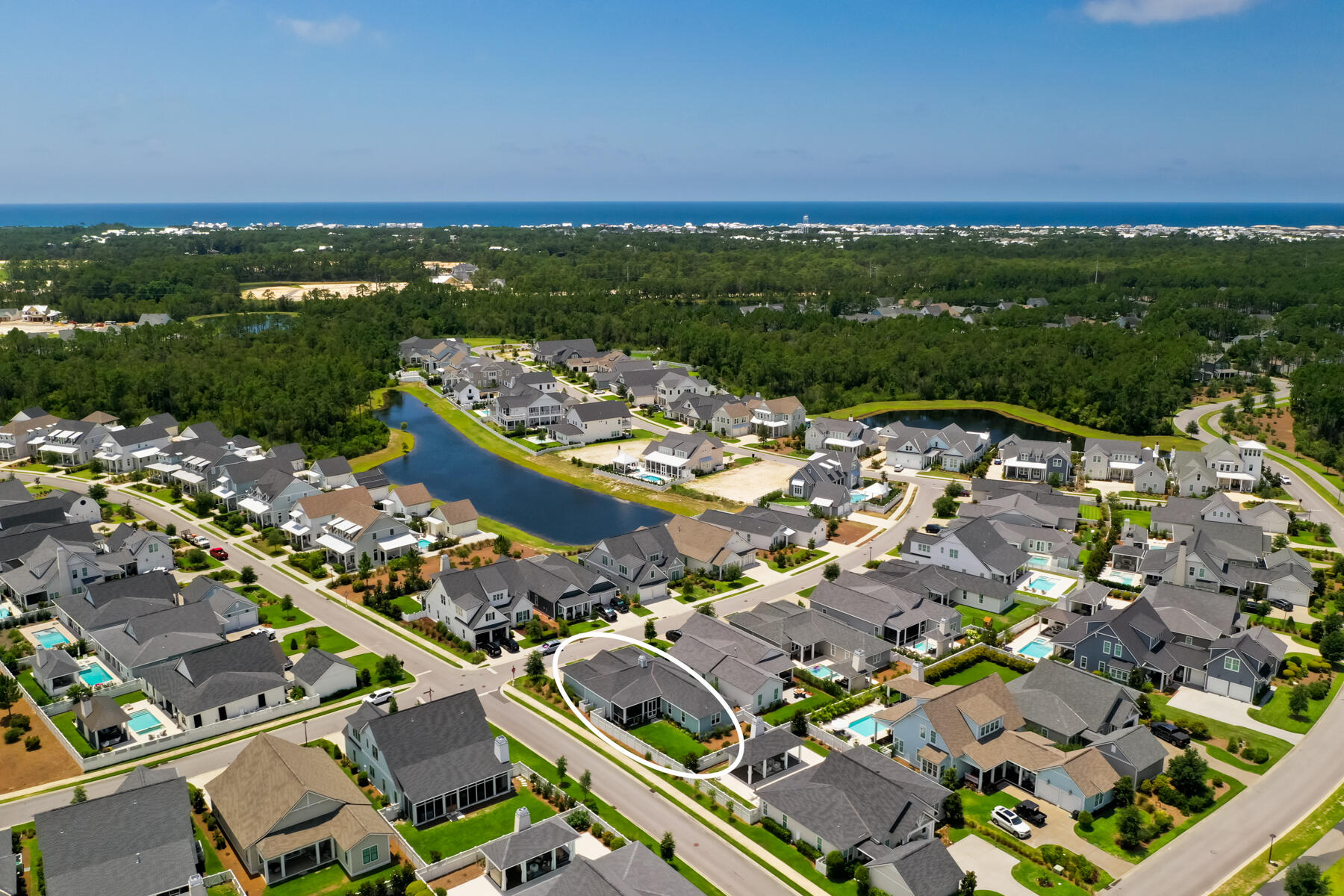 91 Catface Drive Watersound, FL 32461 - Photo 28 of 40 an aerial view of multiple house