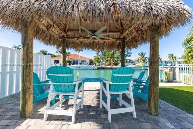 a view of outdoor space and outdoor seating