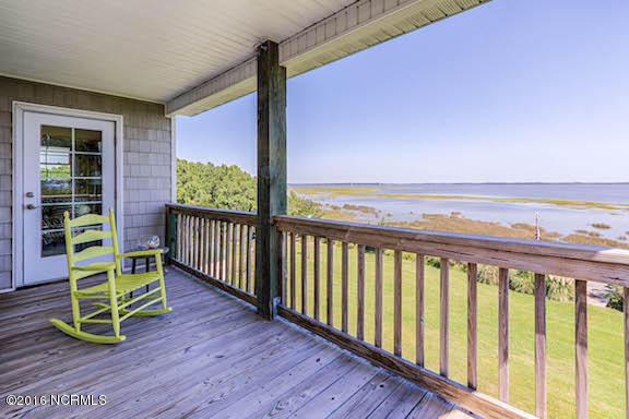 404 Perkins Road Beaufort, NC 28516 - Photo 35 of 40 Veranda from upstairs bedroom