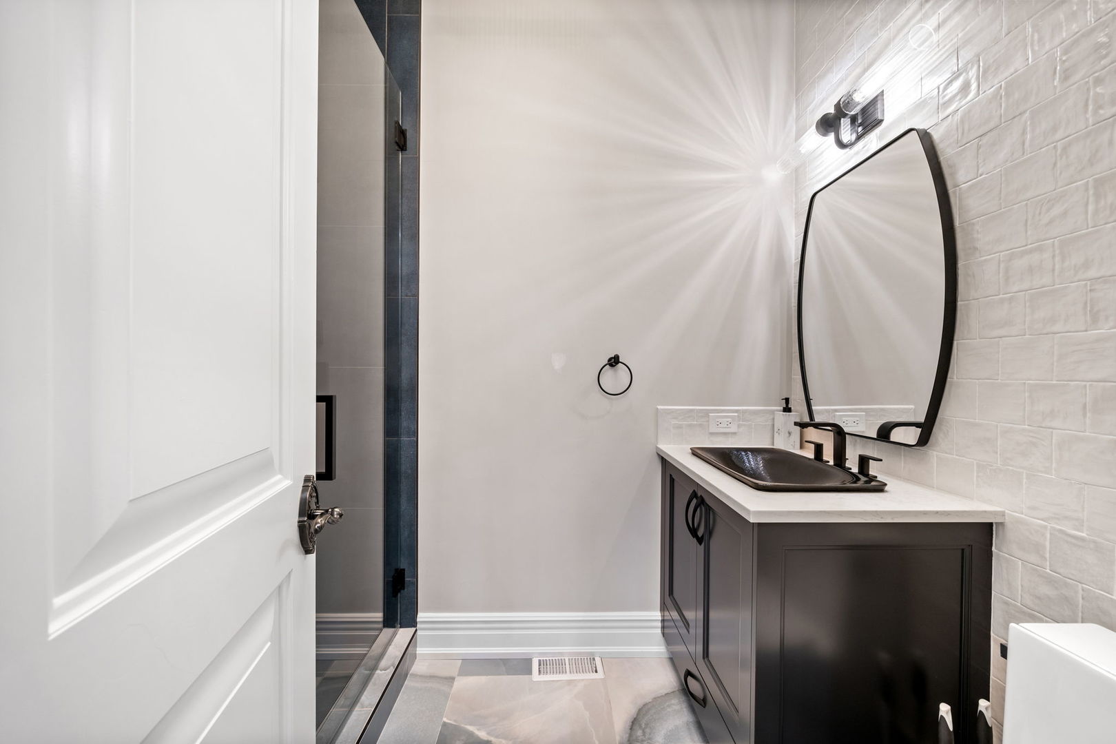 6403 South Garfield Street Burr Ridge, IL 60527 - Photo 35 of 95 a bathroom with a sink a vanity and a mirror