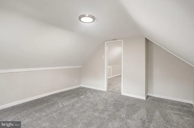 an empty room with closet