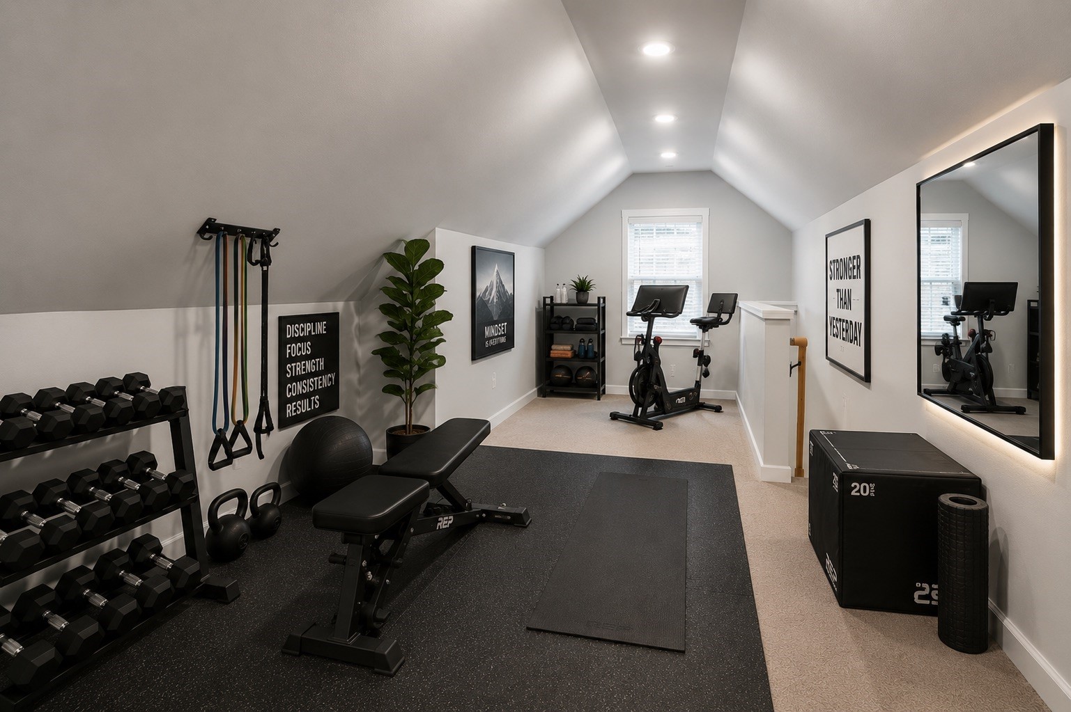 7717 Scanlock Street Houston, TX 77012 - Photo 7 of 46 Virtually Staged, and now we have a workout space!
