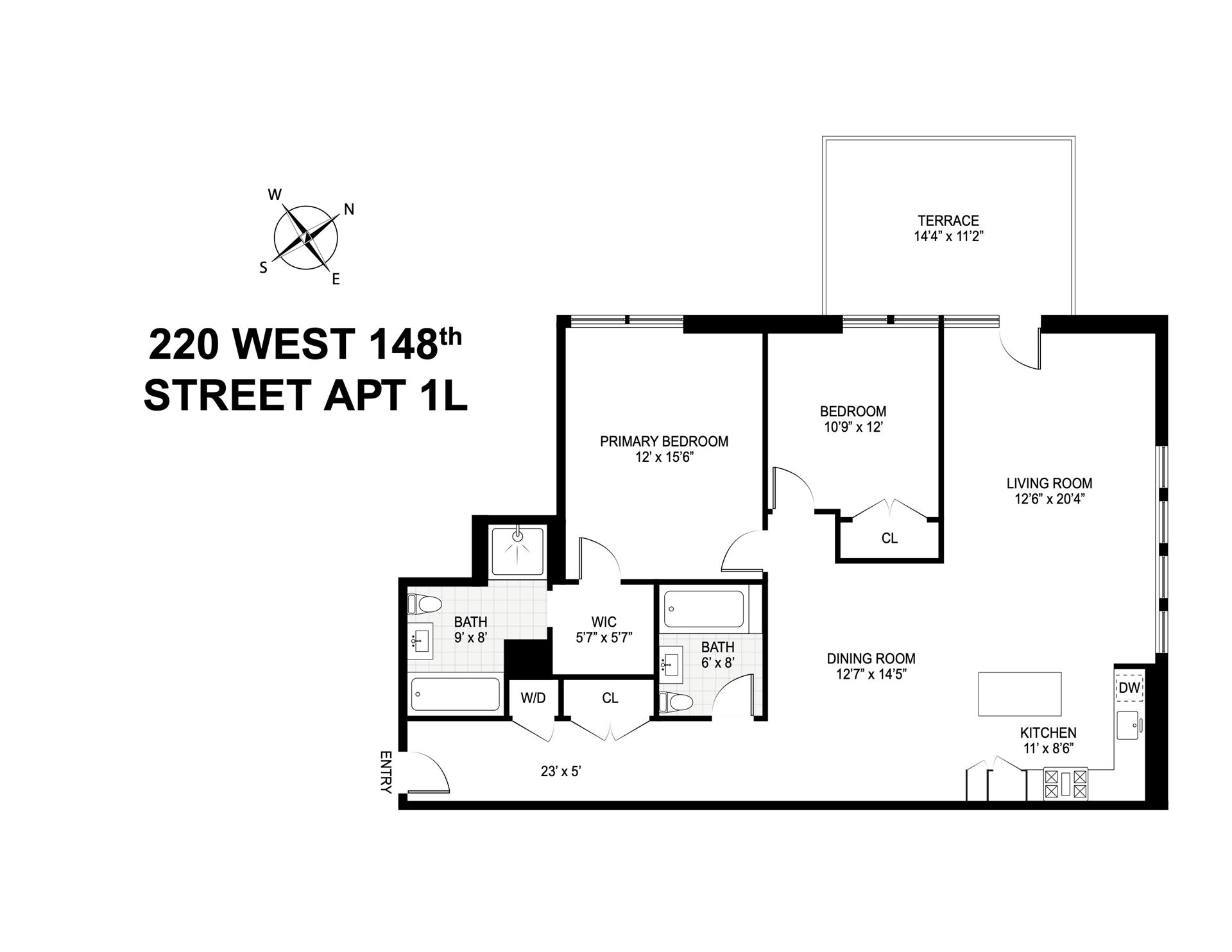 220 West 148th Street, Unit 1L Manhattan, NY 10039 - Photo 16 of 16 a picture of a rug with a white wall and a picture