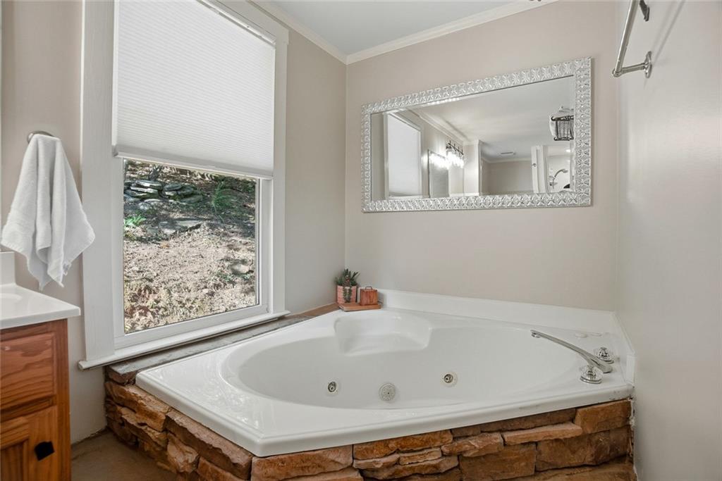 203 Wild Azalea Circle Jasper, GA 30143 - Photo 27 of 37 a bathroom with a tub and a window