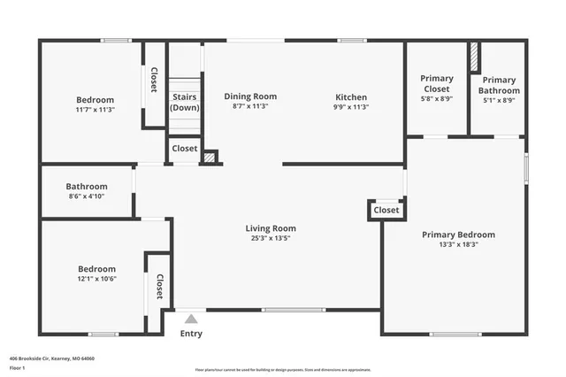 $2,170 | 406 Brookside Circle, Kearney, MO 64060