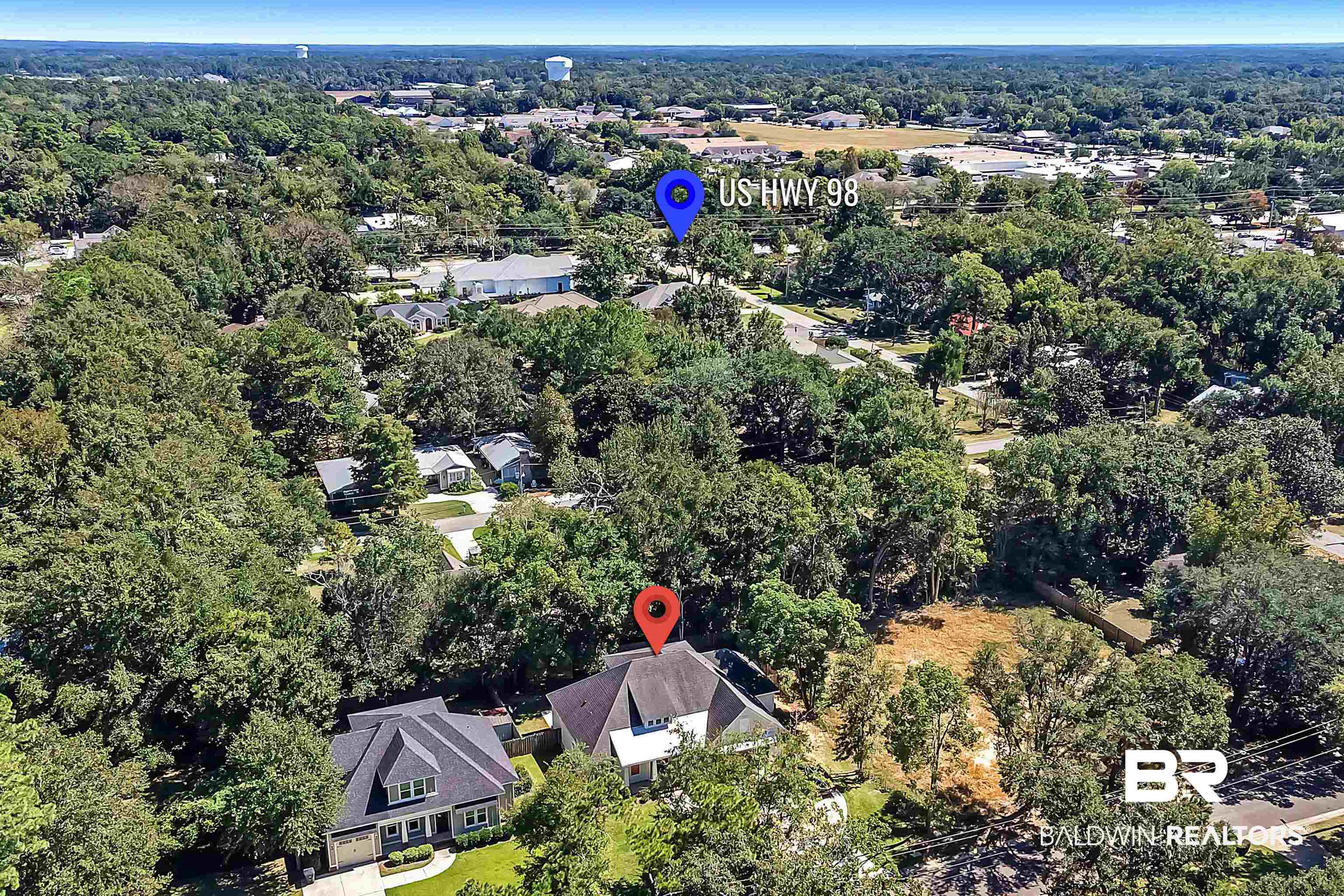 212 Simon Street Fairhope, AL 36532 - Photo 49 of 49 Addl Drone View