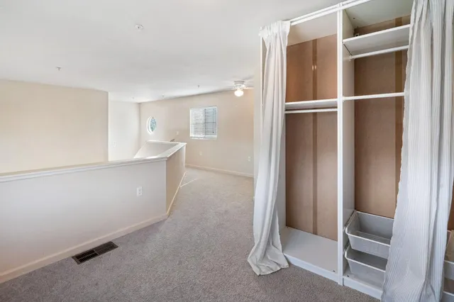 a view of elevator with hallway