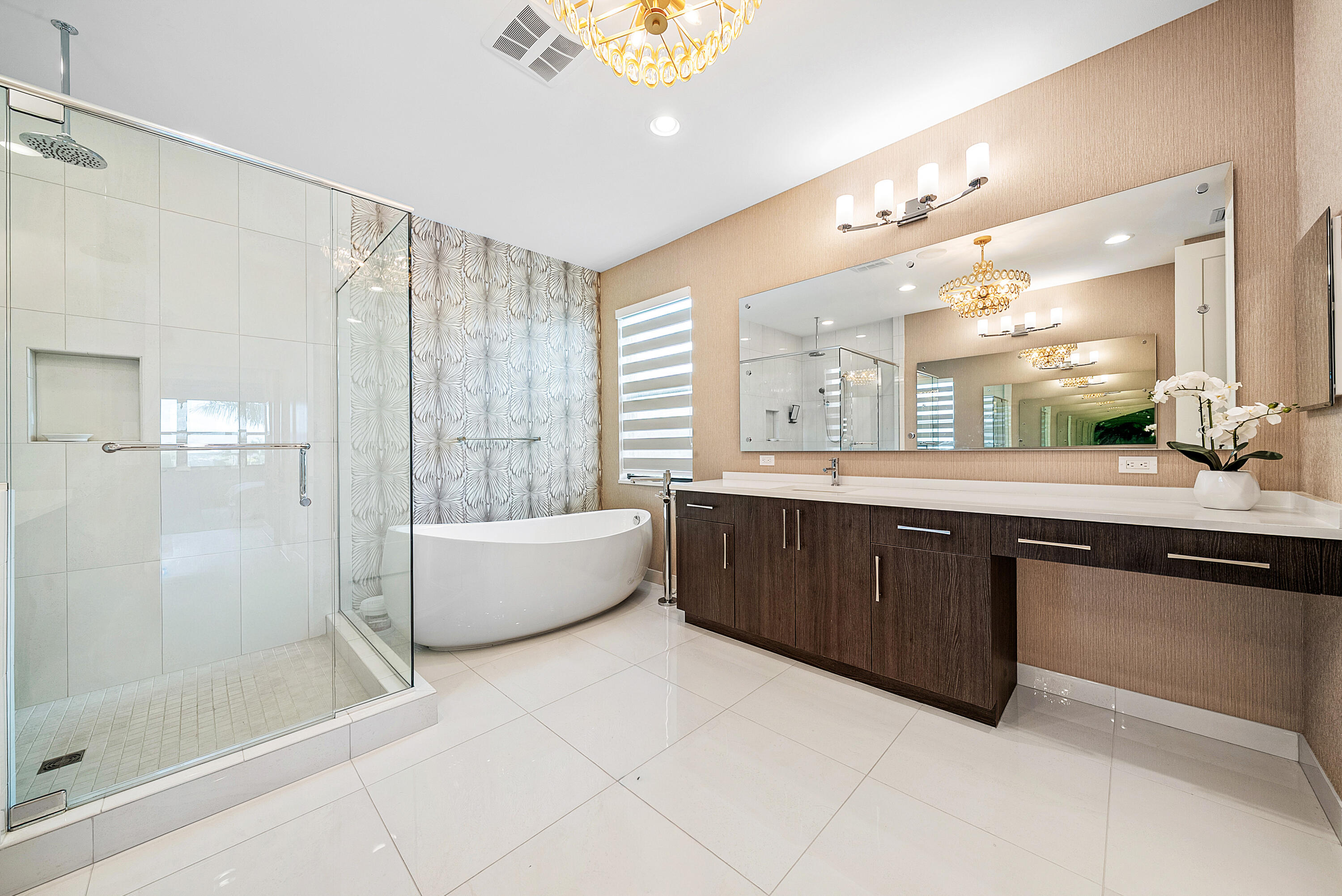 20145 Castle Stuart Avenue Boca Raton, FL 33434 - Photo 27 of 95 a large bathroom with a large tub shower and sink