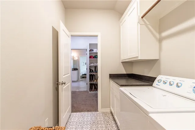 a room with storage and utility