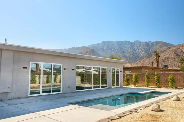 a picture of city view and mountain view