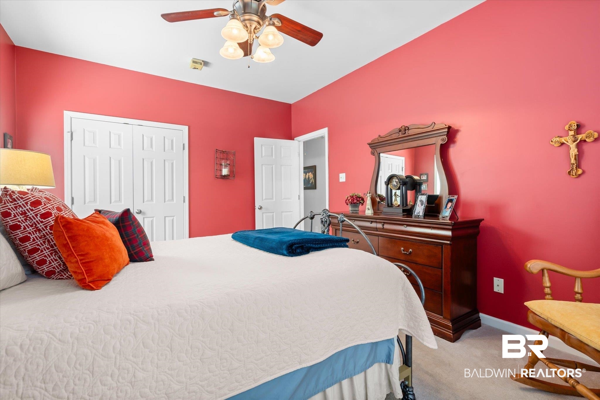 3651 Ching Dairy Loop Road South Mobile, AL 36618 - Photo 19 of 56 Carpeted bedroom with a closet and ceiling fan
