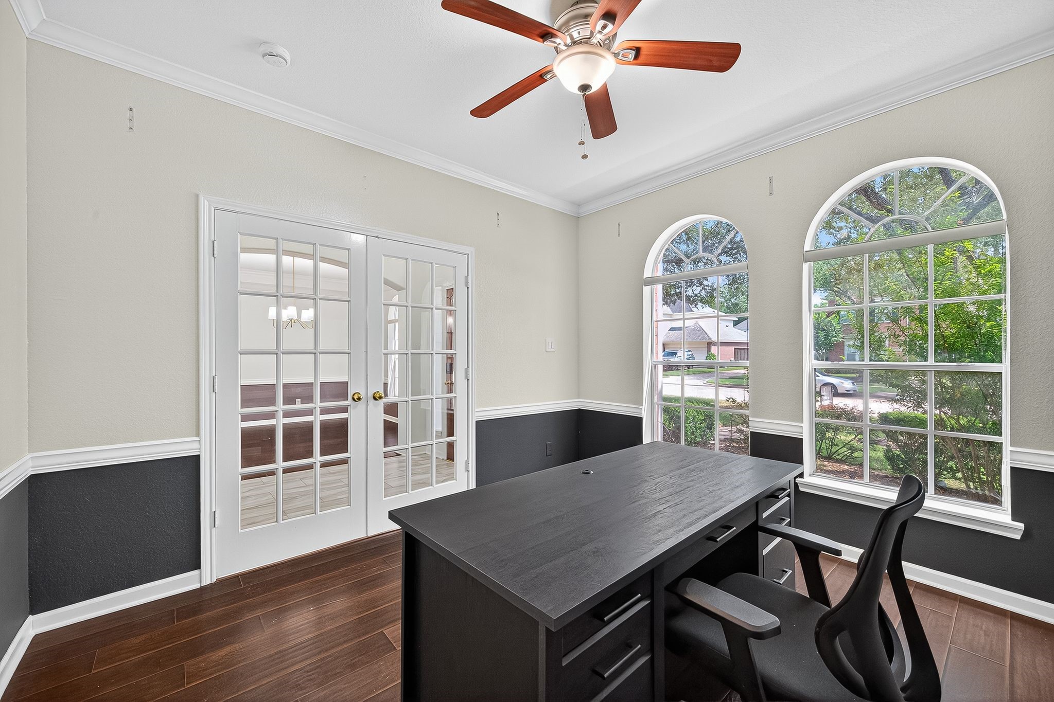 22406 Piper Terrace Lane Katy, TX 77450 - Photo 9 of 44 a view of a dining room with furniture window and wooden floor