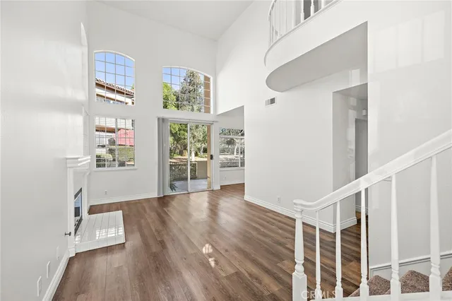 a view of livingroom with furniture and wooden floor