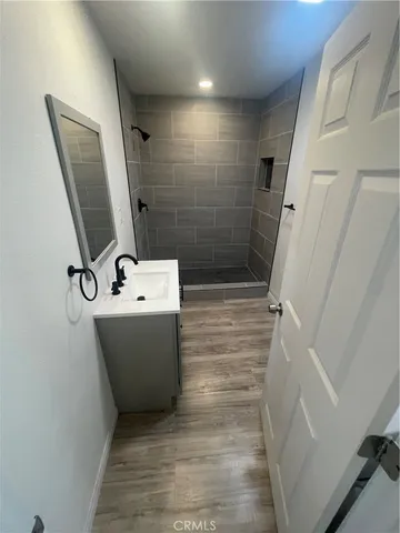 a view of bathroom with shower