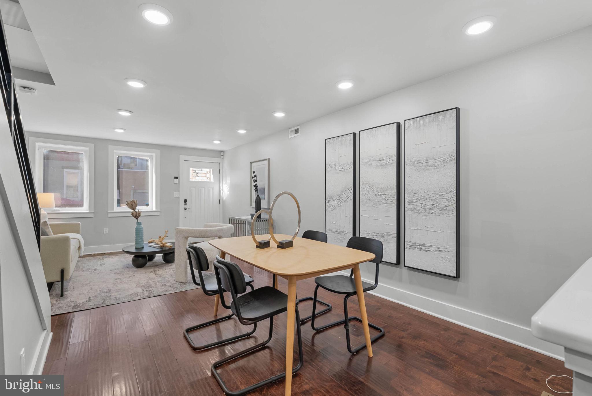 2639 Ellsworth Street Philadelphia, PA 19146 - Photo 8 of 20 a view of a dining room with furniture window and wooden floor