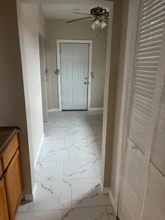 wooden floor in a gallery