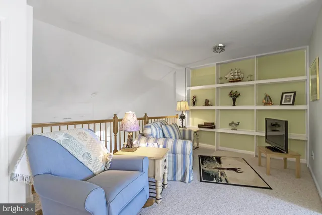 a view of a lake with couches in the patio