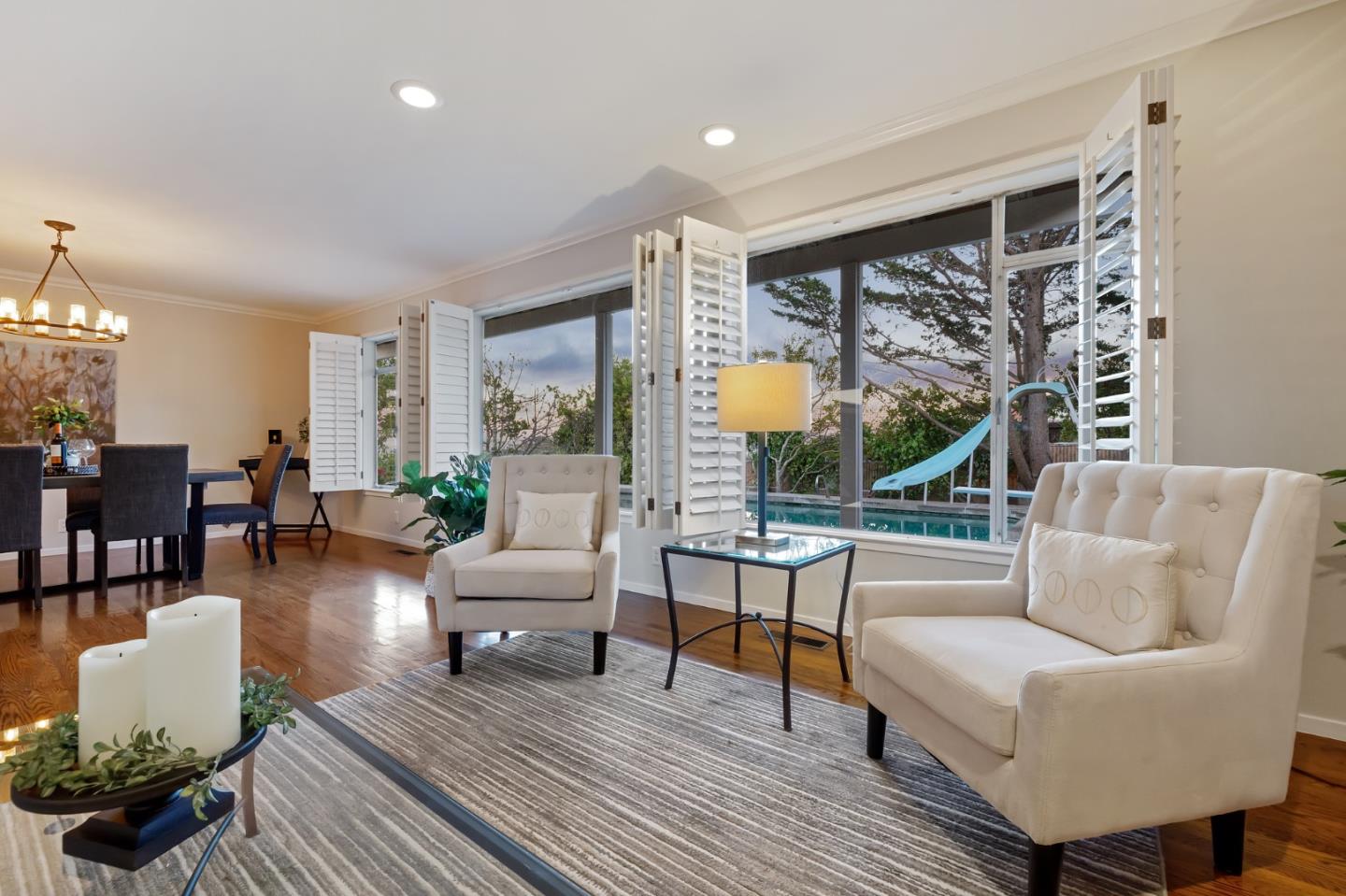 1245 Encina Drive Millbrae, CA 94030 - Photo 14 of 100 a living room with furniture and wooden floor