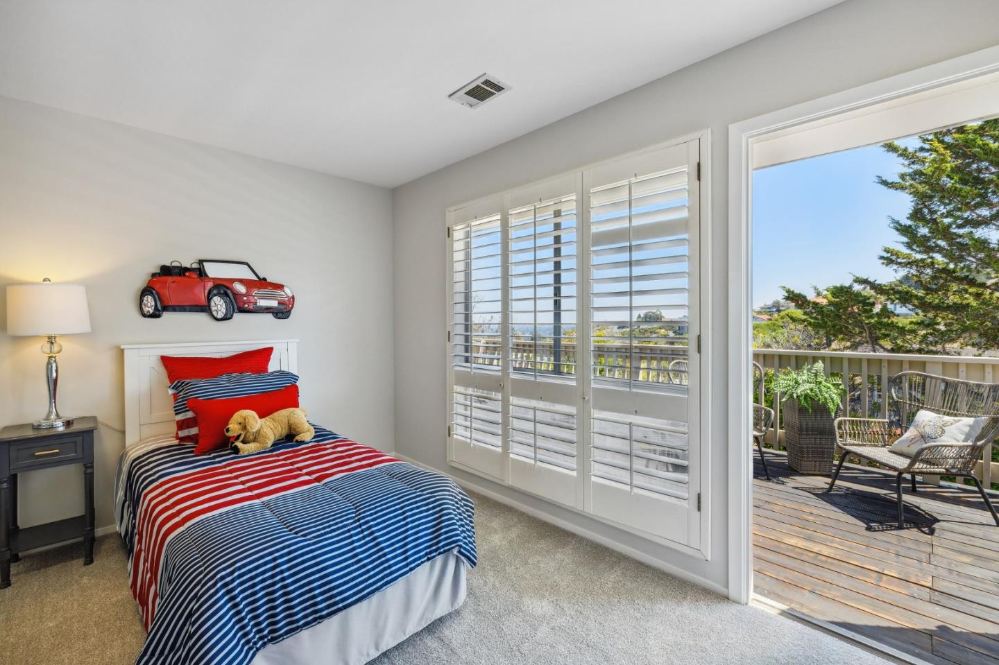 1245 Encina Drive Millbrae, CA 94030 - Photo 61 of 100 a bedroom with a bed and a window