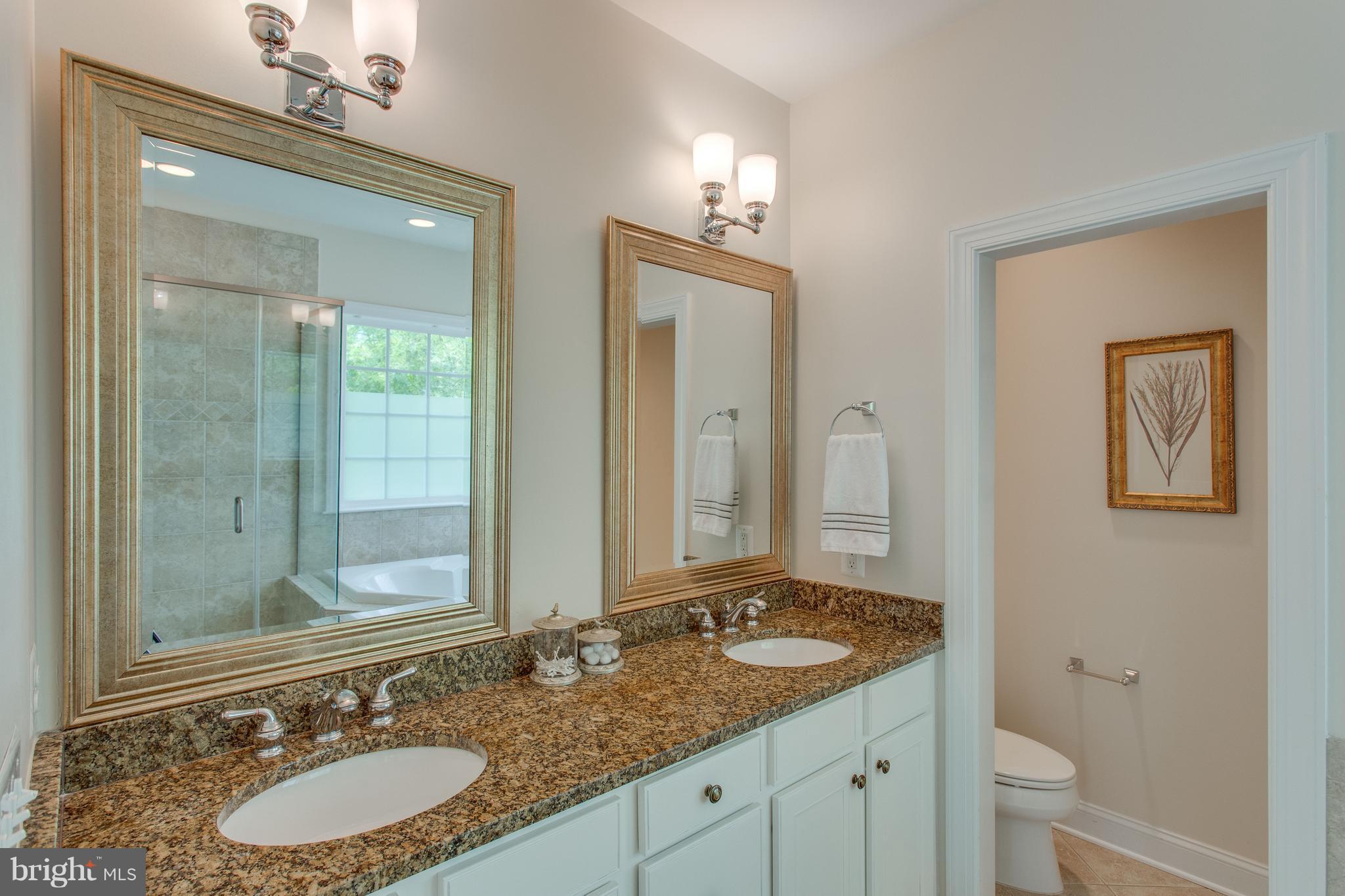 8037 Washington Road Alexandria, VA 22308 - Photo 16 of 30 Master bath with corner tub and separate shower
